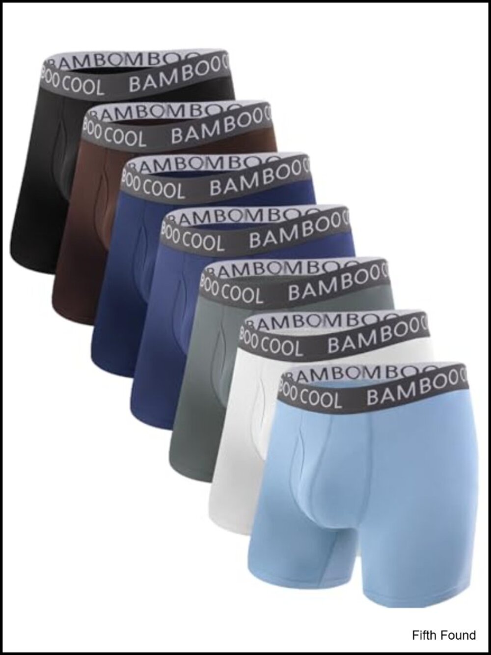 Bamboo Viscose Ultra Soft Cooling Men's Boxer Briefs 7 Pack Breathable Athletic